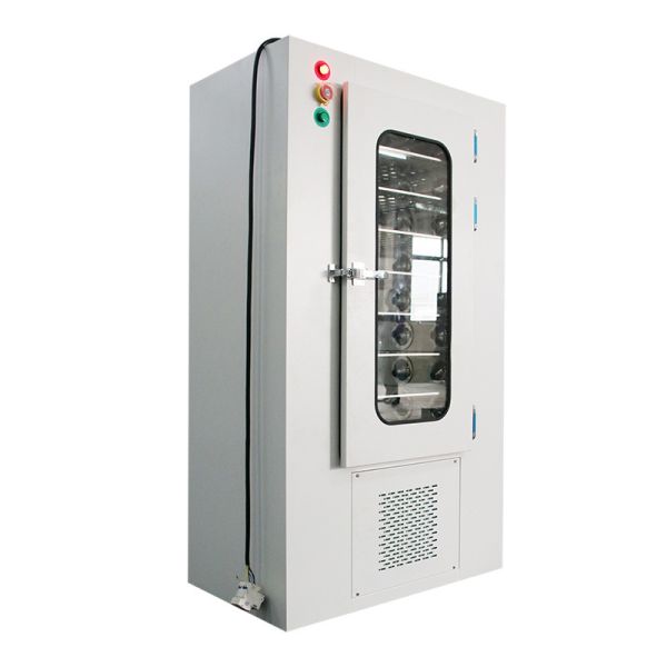 YANING Custom Stainless Steel Cleanroom Pass Box with Electronic Interlock and UV Sterilization for Hospital Cleanroom