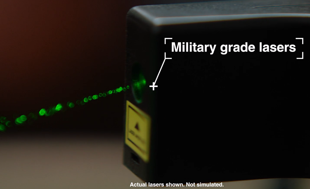 Golf Alignment Training Aid Laser Distance at brightness 2' to 5' and Line Width ≤0.7mm