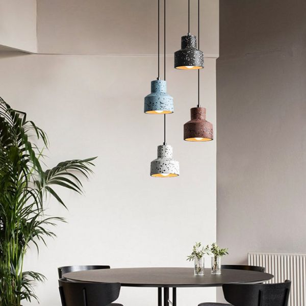 Дизайн модного Terrazzo выставочного зала современный привесной светлый художественный