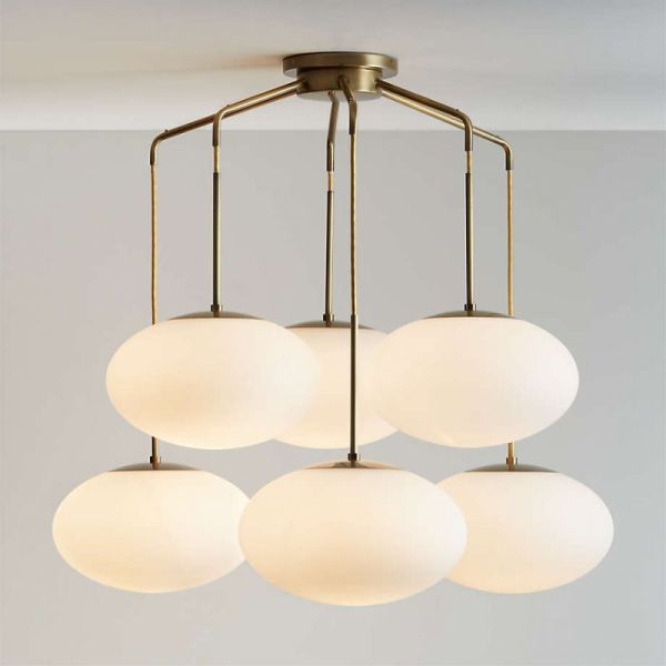 Vintage Brass Body Pendant Light with 2700K Warm White LED and 50000 Hours Lifespan for Indoor Decorative Lighting