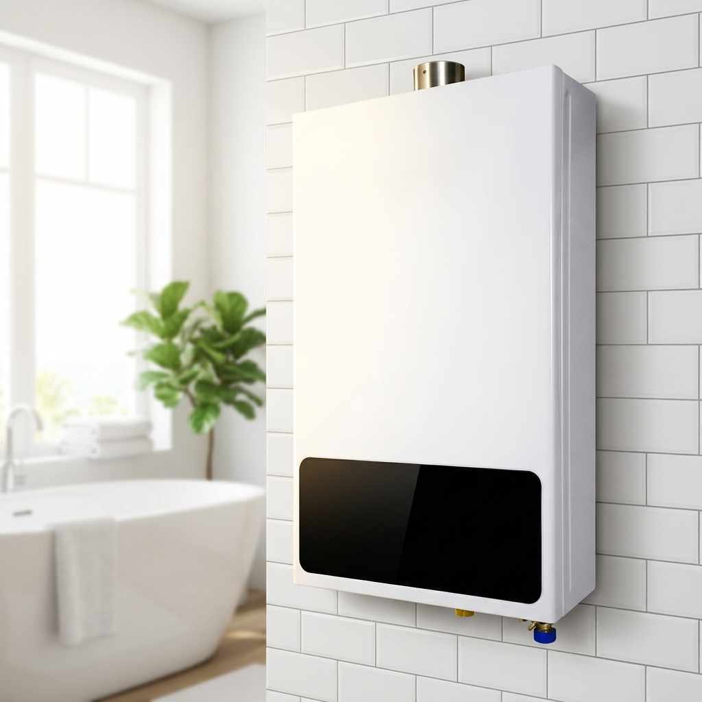 Flue Size 50 MM Forced Exhaust Gas Water Heater IPX2 Waterproof 10 Liters Capacity Commercial Water Heating Equipment