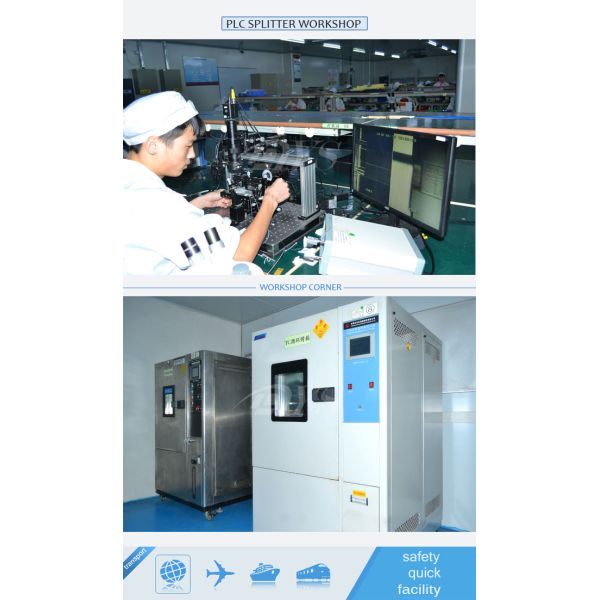 Splitter 1 стекловолокна PLC FC/APC × 16 однорежимный для системы оптической связи