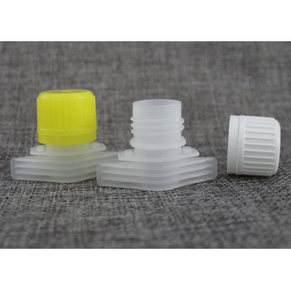 16mm pilferage-proof plastic bottle spout cap top on baby food pouch offer OEM nozzle size