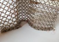 immeubles de bureaux d'acier inoxydable Ring Mesh Drapery For Decoration Of de 0.8x7mm