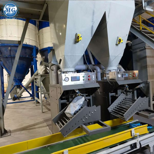 Full Automatic Dry Mortar Production Line 10-12TPH Skim Coating Mixer Machine Plant
