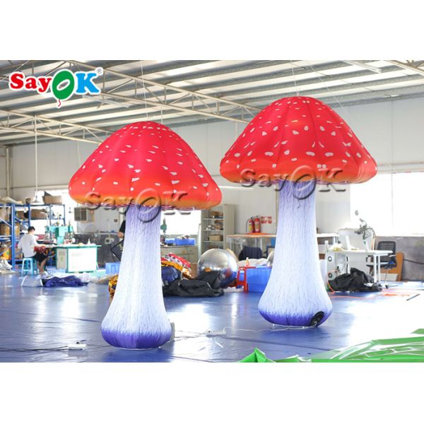Stage Decoration 2.5m Inflatable Mushroom With Led Light