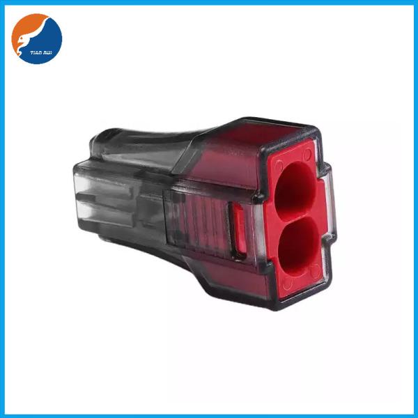 Fast Connecting PC Housing 400V 18AWG Push Wire Connector For Stranded Conducts