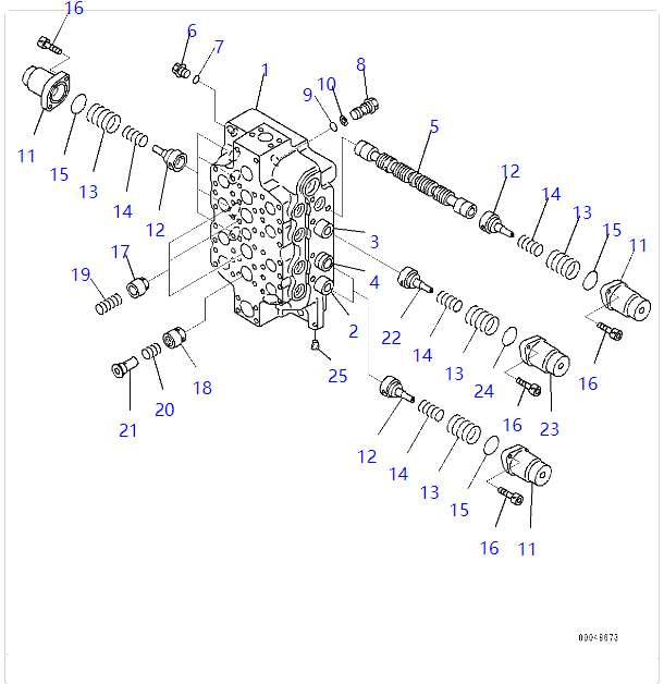 709-14-93501 7091493500 709-14-93500 709-14-94002 709-15-94002 Para Komatsu PC1250-7 PC1250-8 PC1250LC-8 PC1250SP-8 PC1250-8R PARTES DE EXCAVADORES VALVAS de control de las máquinas hidráulicas para el mercado de repuestos