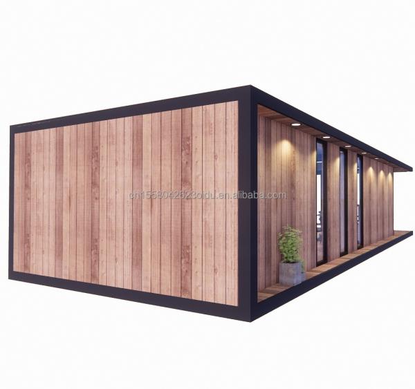 Outdoor Modern Design Prefabricated Container House with Alluminum Alloy Window and Customized Color Made of Sandwich Panel
