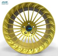 Oro cepillado que compite con las ruedas forjadas ET45 bordes de aluminio de 22 pulgadas