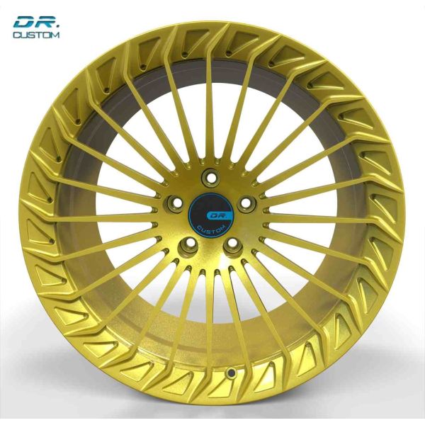 Or balayé emballant les roues forgées ET45 jantes en aluminium de 22 pouces