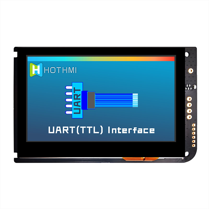 4,3 дисплей экрана касания TFT UART дюйма емкостный LCD 800x480 С ДОСКОЙ РЕГУЛЯТОРА LCD