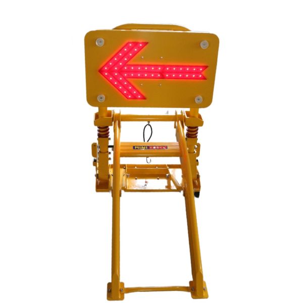 Electrostatic spraying yellow foldable aluminum Mobile Vehicle Barrier