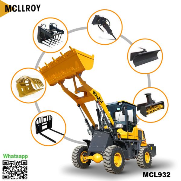 Flexible Front Wheel Shovel Machine Small 58kw 1800kg Rated Load