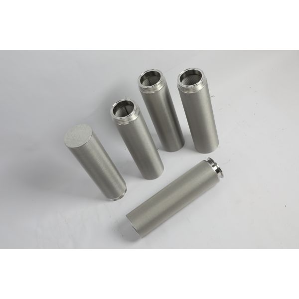 High Temperature Sterilizable Sintered Filter Cartridge No Secondary Pollution