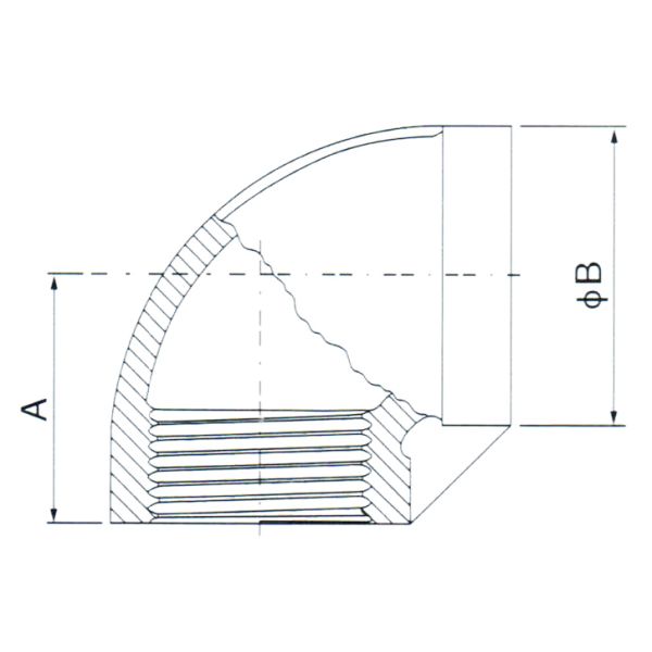Astm Standard 304 Stainless Steel Pipe Fitting Bpt Or Npt Threaded Low Pressure Elbow