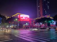 Pantalla de malla LED a color P125 SMD3535 RGB DMX512 flexible y transparente, enrollable para salas de exposiciones al aire libre