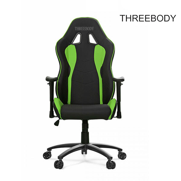 Mobile Green And Black Gaming Chair , PU Leather Racing Seat Desk Chair