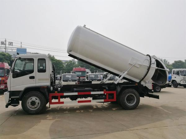 ISUZU caminhão da sução do vácuo da água de esgoto de 10.000 litros para a limpeza da água de esgoto da cidade