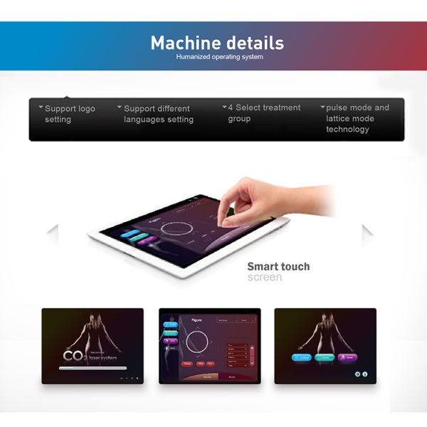 Профессиональная 60 Вт RF трубка Q-свича фотона фракционный CO2 лазерная машина для восстановления кожи