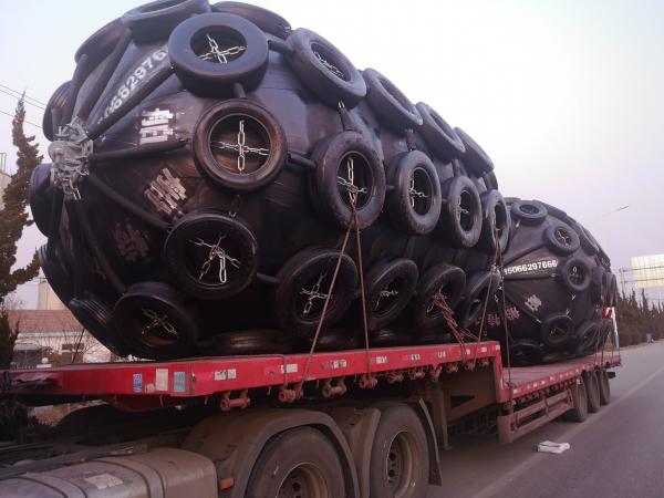 Anti Explosion Inflatable Rubber Fender Aircraft Tire Fender Wear Resistant D3500mm