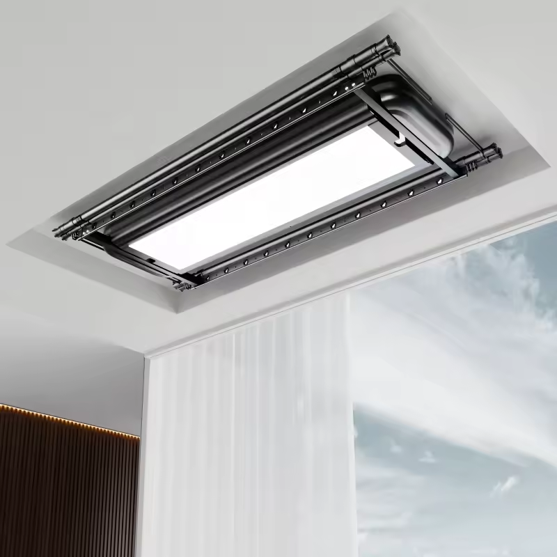 Steel Tube Stand Laundry Clothes Folding Hangers Electric Drying Rack