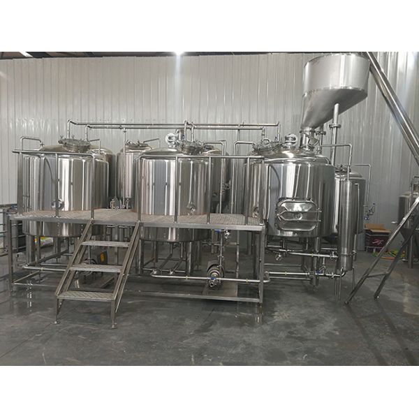 3 Vessel Brewing System Plate Heat Exchanger Auto / Semi Automatic Control