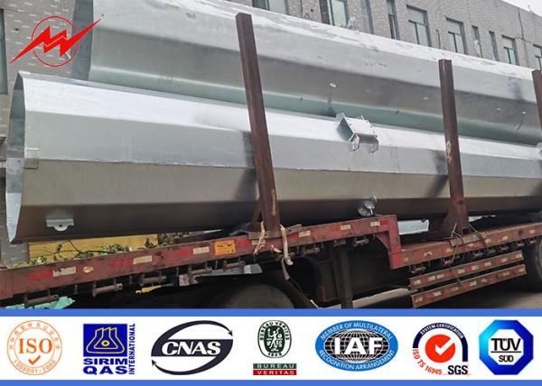 90FT 100FT Electric Power Poles For Outside Electrical Distribution Line