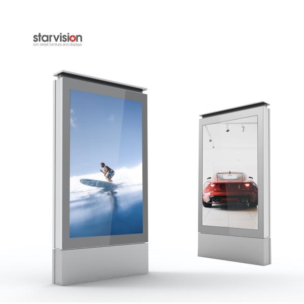 IP55 Design 420mm Stand Led Rolling City Light Poster For Street Aluminum Frame