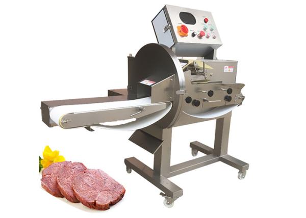 la trancheuse industrielle de la viande 1000kg/h cuite étoffent braisé coupant l'équipement