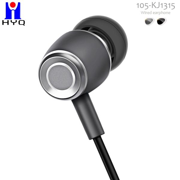 Powerfull Dirver Metal Wired Earbuds HI-FI Stereo Sound With Mic In Ear Headphones