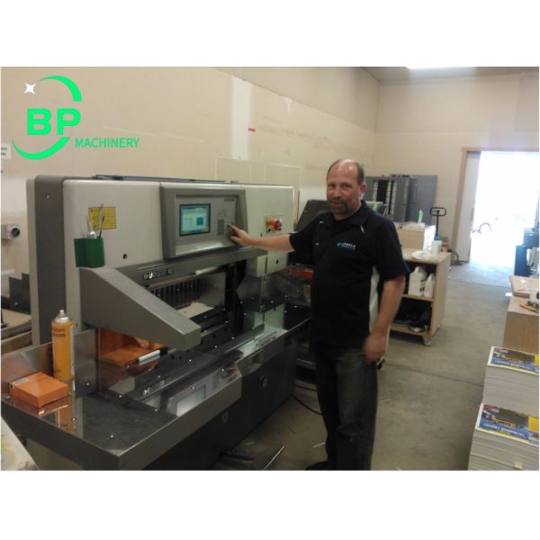 High Speed Hydraulic Computerized Paper Guillotine K Serial Machines Paper Cutter and Cutting QZYK130