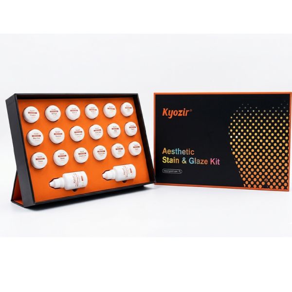 Dental Staining Glazing Kit Dental Lab Stain Glazing Material for Zirconia Crowns