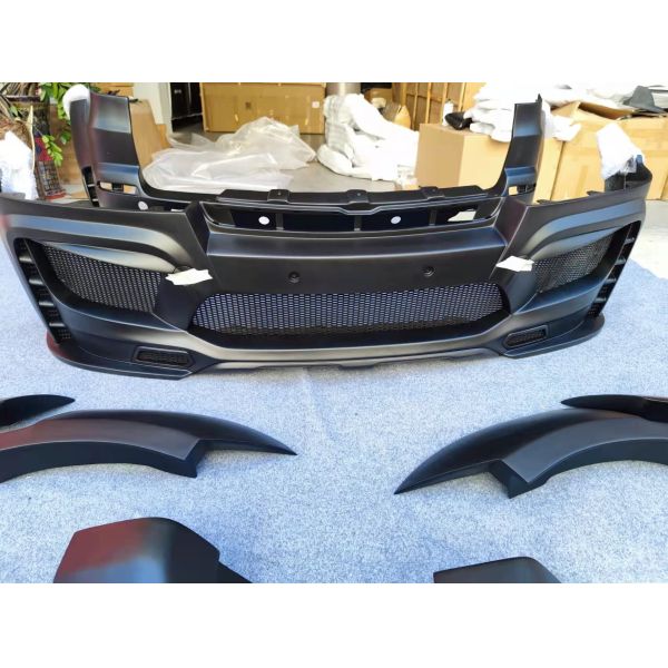 For BMW E70 E71 X5 Body Kit  FPR Material  X5 E70 E71 Upgrade PD Style Front and Rear Bumpers Wide Bodyki