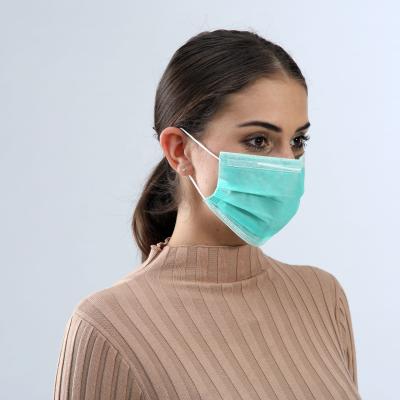 Cor verde médica descartável segura respirável de máscara protetora para cuidados pessoais