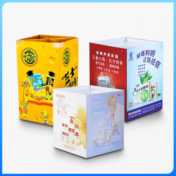 Retail Racks Candy Display Stand with 3 Layer Corrugated Cardboard at Customized Design