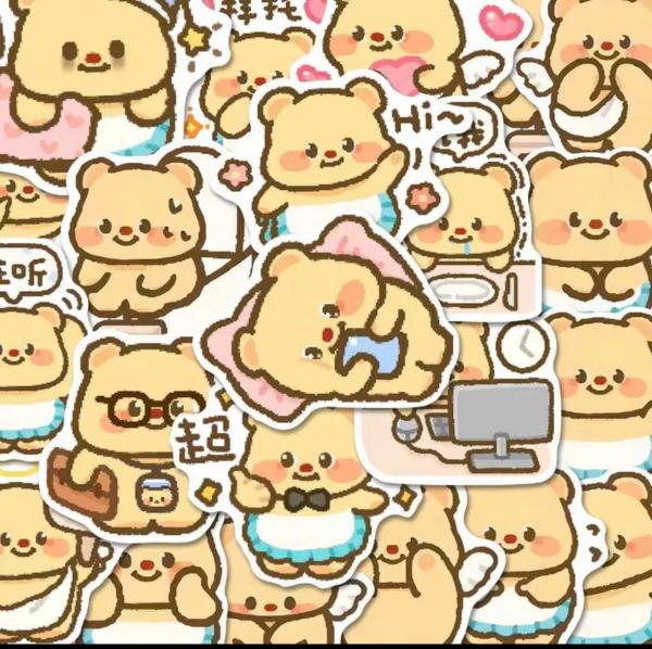Waterproof Custom Die Cut Vinyl Stickers Cute PVC Self Adhesive Label Stickers