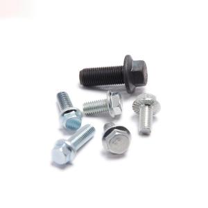 A flange do hexágono DIN6921 aparafusa o zinco Grade8.8 branco azul encanta o