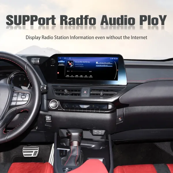 Интерфейс Carplay Car Video Для LEXUS UX 2019-2021 Интерфейс системы Android с сенсорной панелью экрана и 360 AHD ((128GB)