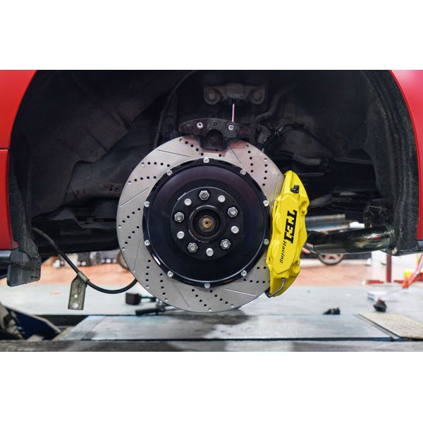 Ford Mustang BBK Brake Kit S40 4 Пистоновый кабельный калибр для задних двойных калибр
