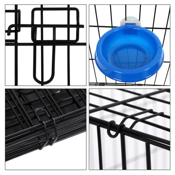 Puppy Metal Dog Kennel Fence Garden Easy Hand Carried Tightly Closed Door