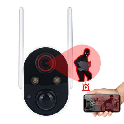 Wireless Outdoor Waterproof Security Camera With Solar Panel 8000Mah Battery