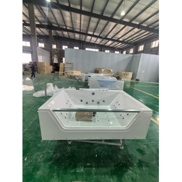 1800mm Whirlpool Massage Acrylic Bathtub for 2 Person Personalized Features Included