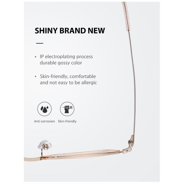 Супер эластичные стекла титана ацетата,   Для ультра светлых взрослых стекел