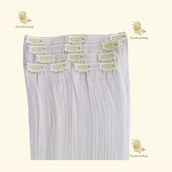 Pre-Bonded Style Clips Clip Ins Hair Double Drawn 100% Virgin Human Hair Extensions