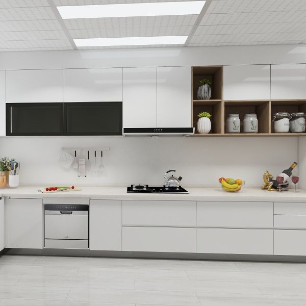 Armazém de cozinha moderno de parede multifuncional de madeira maciça Design moderno