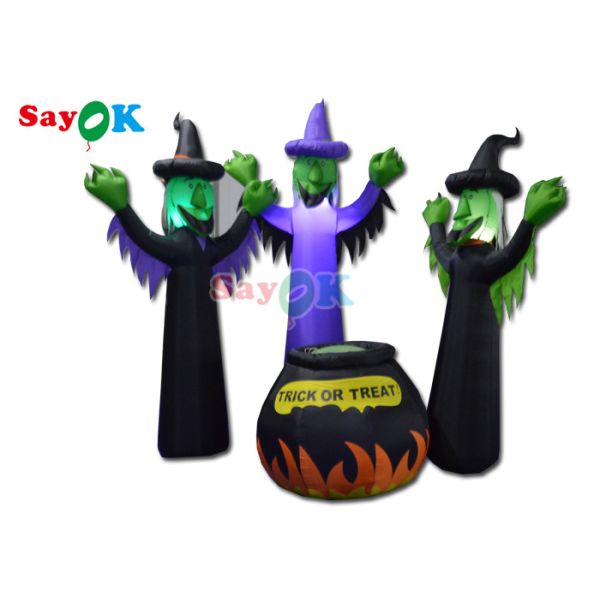 Хеллоуин привел партию праздника скелет тыквы подпирает света праздника игрушки раздувные на открытом воздухе модельные