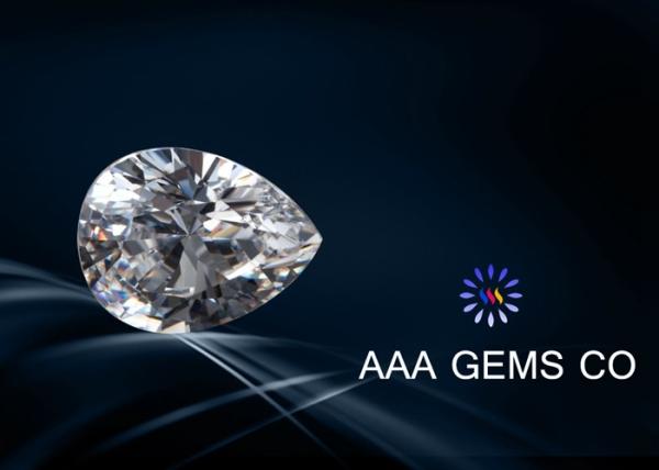 Jewelry Pear Cut White Moissanite , Created Moissanite Size 8mm x 10mm
