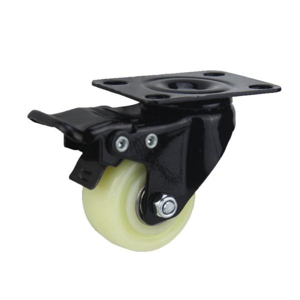 Installation Height 103mm/128mm/155mm Shock Absorbing Caster Wheel Spring Loaded Gate