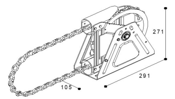 8Mt Length Industrial Doors Parts Roll Up Door Chain Hoist 6.6:1